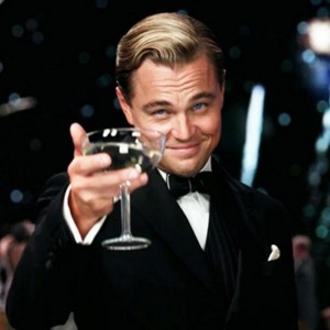 Create meme: Leonardo DiCaprio photo with a glass, DiCaprio with a glass of, DiCaprio Gatsby glass