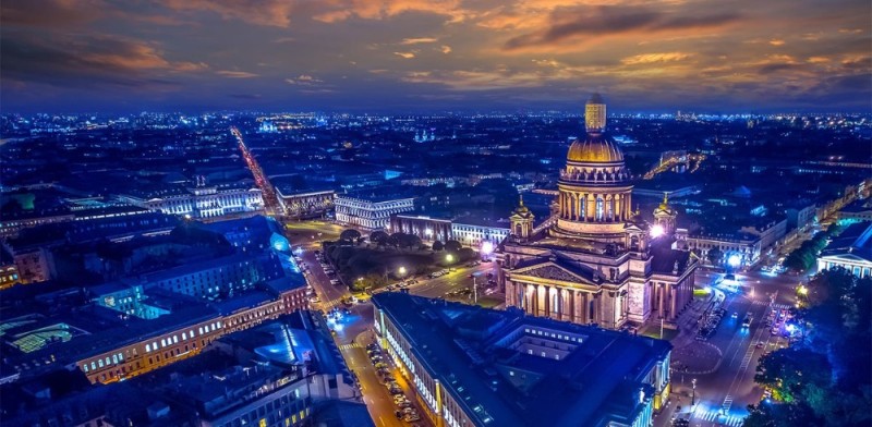 Create meme: St. Isaac's Cathedral , St. Isaac's Cathedral at night, St. Isaac's Cathedral in St. Petersburg