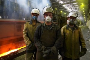 Create meme: Metallurgist, worker with hazardous working conditions, plant