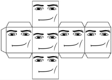 Create meme: face template, figure , paper templates