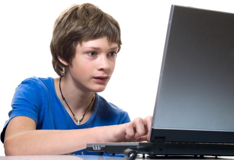 Create meme: teen at the computer, teenagers , laptop for a schoolboy
