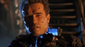 Create meme: Terminator 2: Judgment Day, terminator , hasta la vista baby