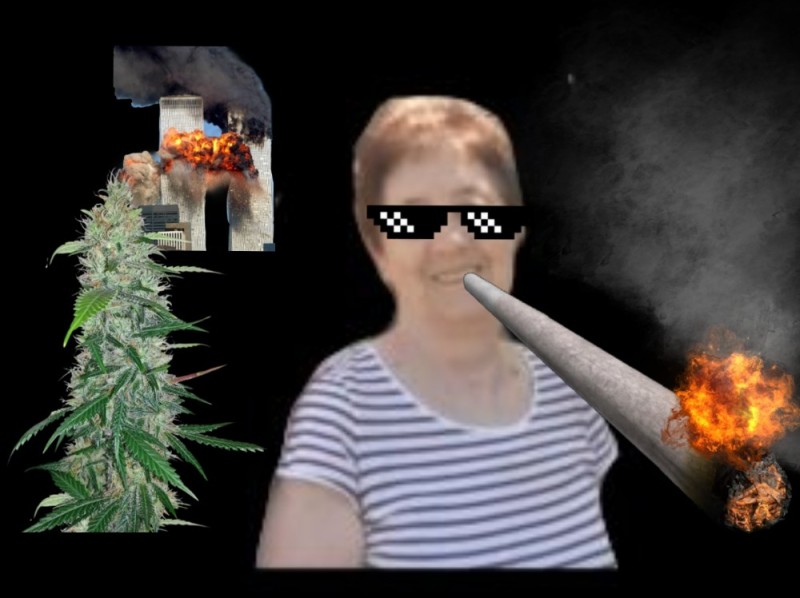 Create meme: plant hemp, cannabis, boy 