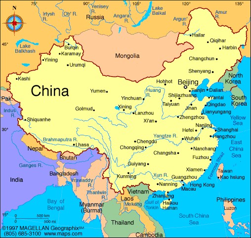 Создать мем: далянь китай на карте, china map, китай ухань на карте мира