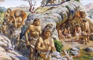 Создать мем: неандерталец, первобытные, древний человек