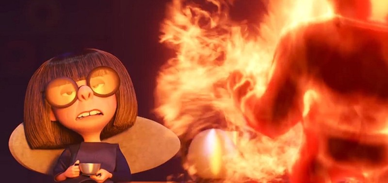 Create meme: The superfamily kid is on fire, the incredibles, The superfamily Edna Nose