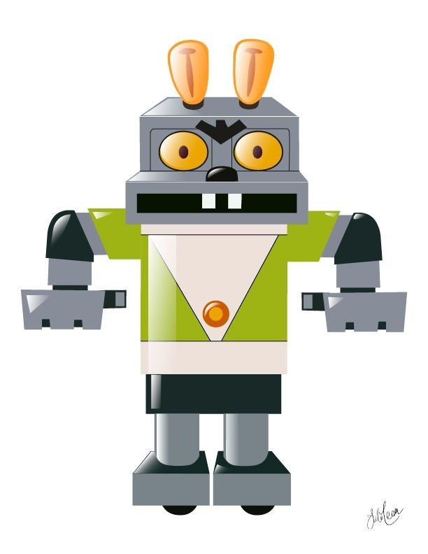 Create meme: Oh wait Bunny robot , robozayats well wait, The robot hare from nu pogodi