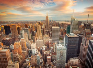 Создать мем: пазл небоскрёбы нью йорк 1000, нью йорк город, картина нью йорк