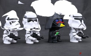 Create meme: figures, attack, Darth Vader