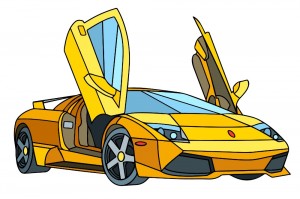 Create meme: Lamborghini vector, picture Lamborghini murciélago, racing car pattern