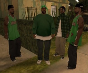 Создать мем: grove street families, гроув стрит банда, гроув стрит ламар