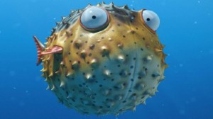 Create meme: puffer fish