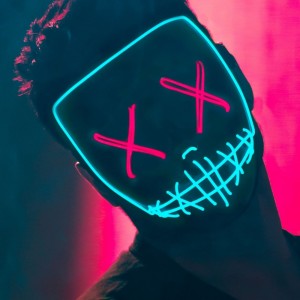 Create meme: neon mask, neon mask, neon mask guy Wallpaper