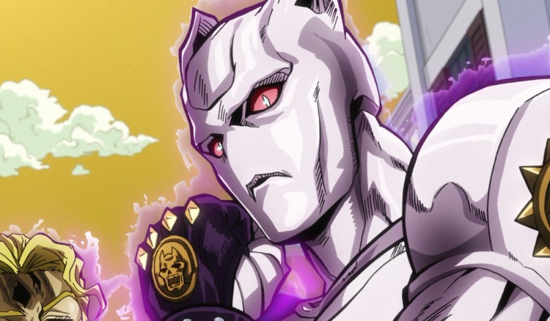 Create meme: Kira Yoshikage , Koichi Jojo killer queen, killer queen jo jo