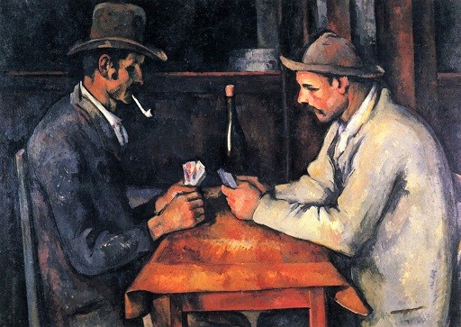 Create meme: card players paul cezanne, cezanne card players, paul cezanne the gamblers