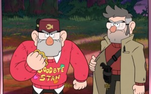 Create meme: dipper and Ford, gravity falls, walls and Ford
