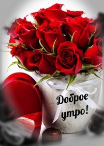Создать мем: букет красных роз, красивые розы, открытка