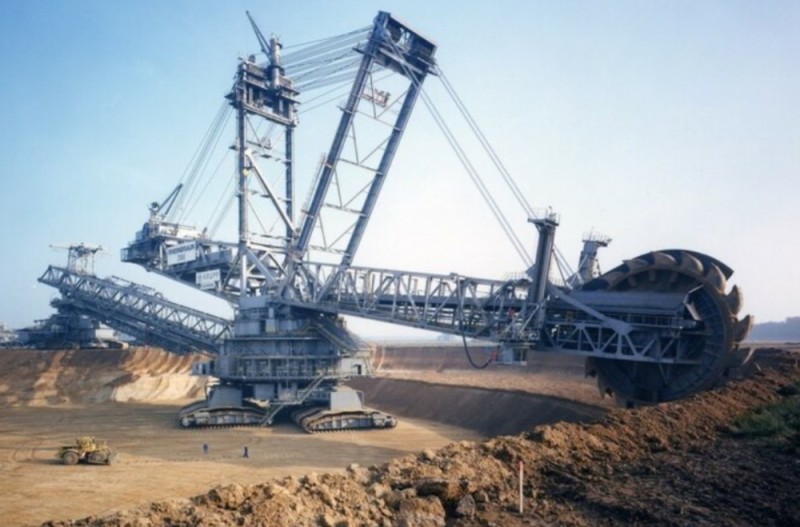 Create meme: the largest excavator in the world , the largest rotary excavator in the world bagger 288, rotary excavator bugger 293