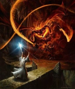 Create meme: Balrog Lord of the rings