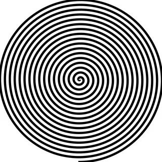 Создать мем: иллюзия черно белая, гипноз, черно белая спираль