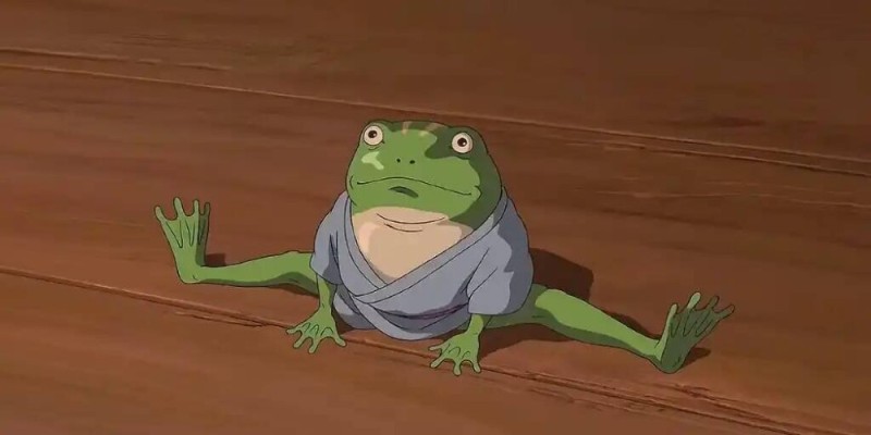 Create meme: Hayao Miyazaki The Ghostly Frog, Gone with the ghosts of toad, Toad of Gone with the Ghosts