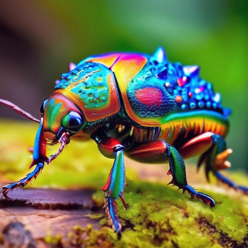 Create meme: beetle , the beetle is multicolored, amazing insects