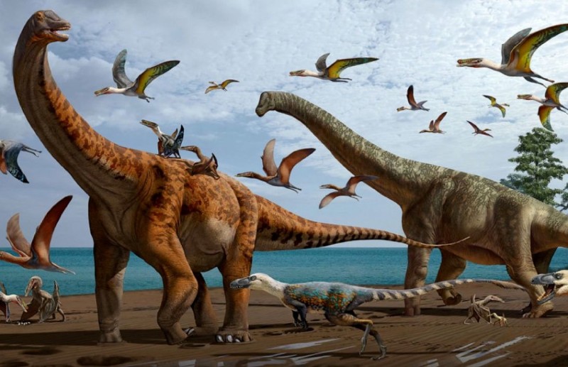 Создать мем: гигантские динозавры, большой динозавр, динозавры юрского периода