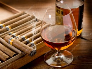 Create meme: cognac and cigar art, Smoking cigar, cigar cognac luxury