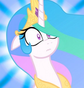 Create meme: sparkle, Princess Celestia, pony is