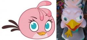 Create meme: angry birds Stella, angry birds