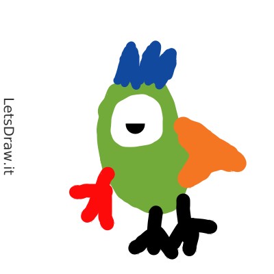 Создать мем: les couleurs горшок, hungry bird симе, polly parrot