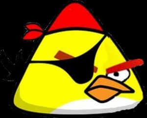 Создать мем: Angry birds chuck Pirates