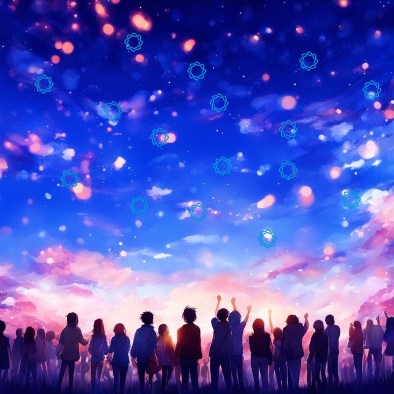 Create meme: beautiful anime drawings, anime arts, the sky 