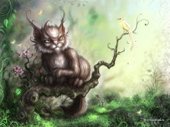 Create meme: mythical creatures of the bayun cat, cat Bayun , mythical cats