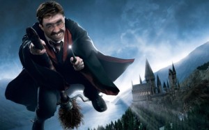 Create meme: Daniel Radcliffe, Hogwarts, daniel radcliffe