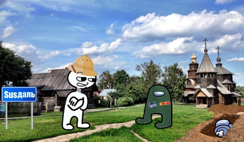 Create meme: the Museum of wooden architecture , the museum of the golden ring in Suzdal, museum of wooden architecture Suzdal