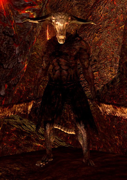 Create meme: the demon capra, ds 1 demon capra, dark souls 1 demon capra