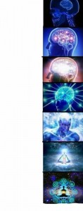 Создать мем: drake expanding brain, expanding brain meme