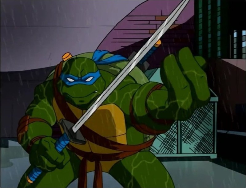 Создать мем: леонардо черепашки-ниндзя 2003 кадры, tmnt 2003 леонардо, черепашки-ниндзя