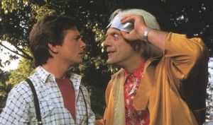 Create meme: back to the future 2 movie 1989, back to the future Marty and Doc, back to the future 2