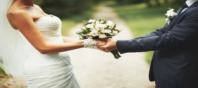 Create meme: wedding couple, the bride and groom, wedding