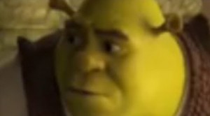 Create meme: black Shrek, meme Shrek, Shrek zabumba