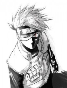 Create meme: Kakashi Sensei black and white, tattoo Kakashi, naruto Kakashi tattoo