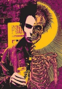 Create meme: sid vicious art, punk rock, punk skull art