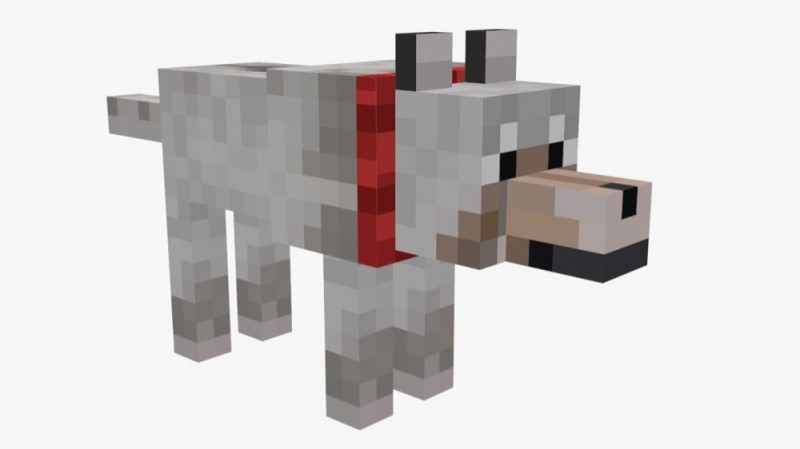 Create meme: minecraft heroes wolf, wolf minecraft, a dog from minecraft without a background