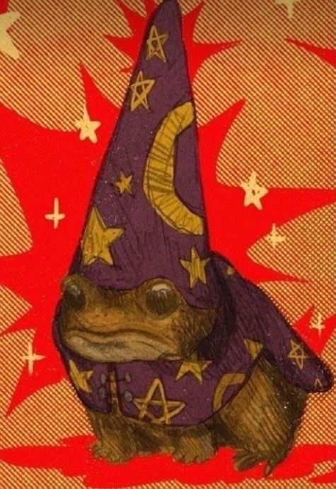 Создать мем: жабка с волшебной шляпой, говард филлипс, жабка колдун