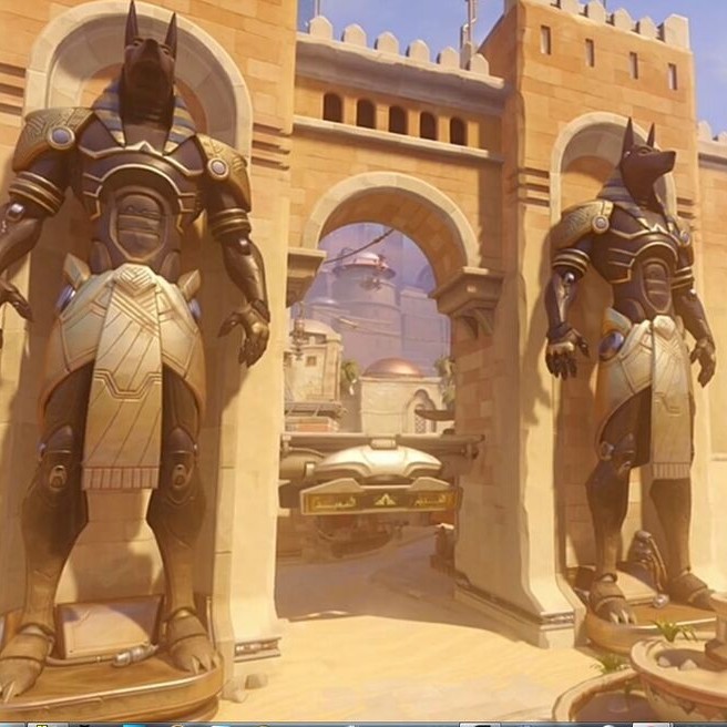 Create meme: anubis temple in egypt, egypt anubis, Anubis Overwatch Temple