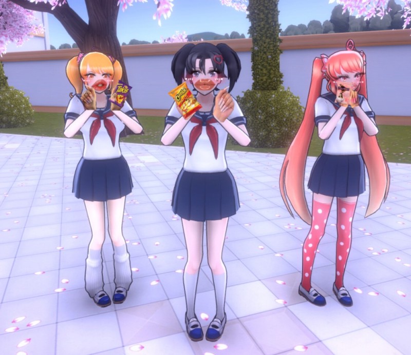 Create meme: rivals of yandere simulator, yandere chan, yandere simulator characters