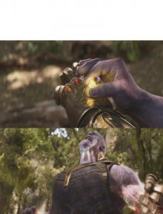 Create meme: Thanos, Thanos with the infinity gauntlet meme, Thanos with the infinity gauntlet