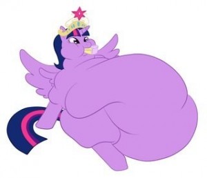 Создать мем: твайлайт спаркл принцесса, жирные пони искорка, скрюбол пони